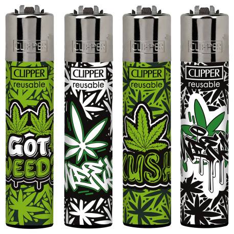Zapalovač Clipper Weed