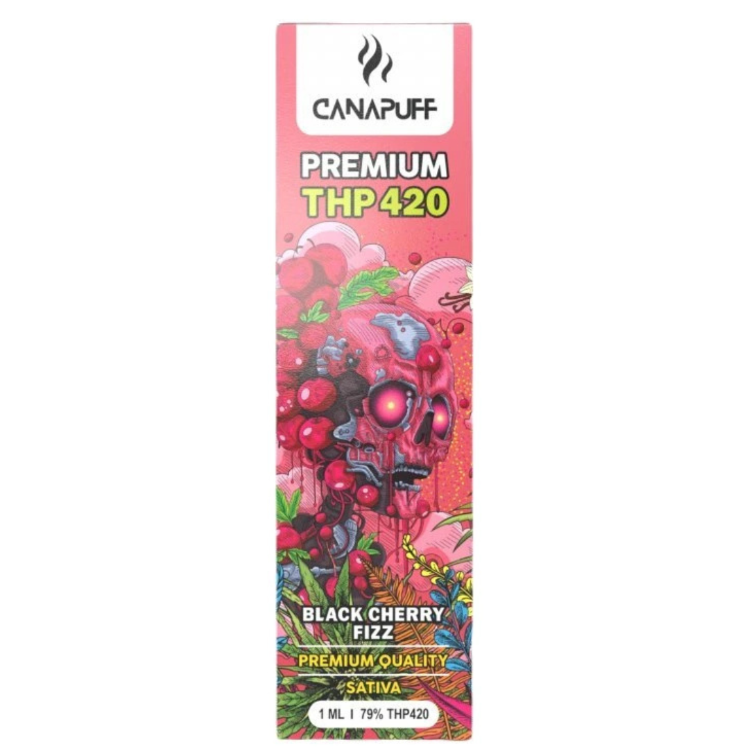 Cannapuf THP-420 Vape 1ml Black Cherry fizz