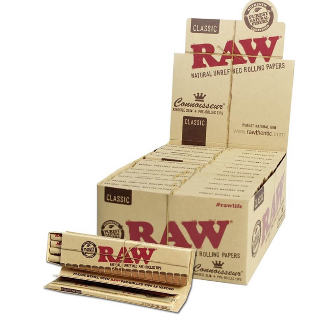 Raw connoisseur kingsize s předrolenými filtry