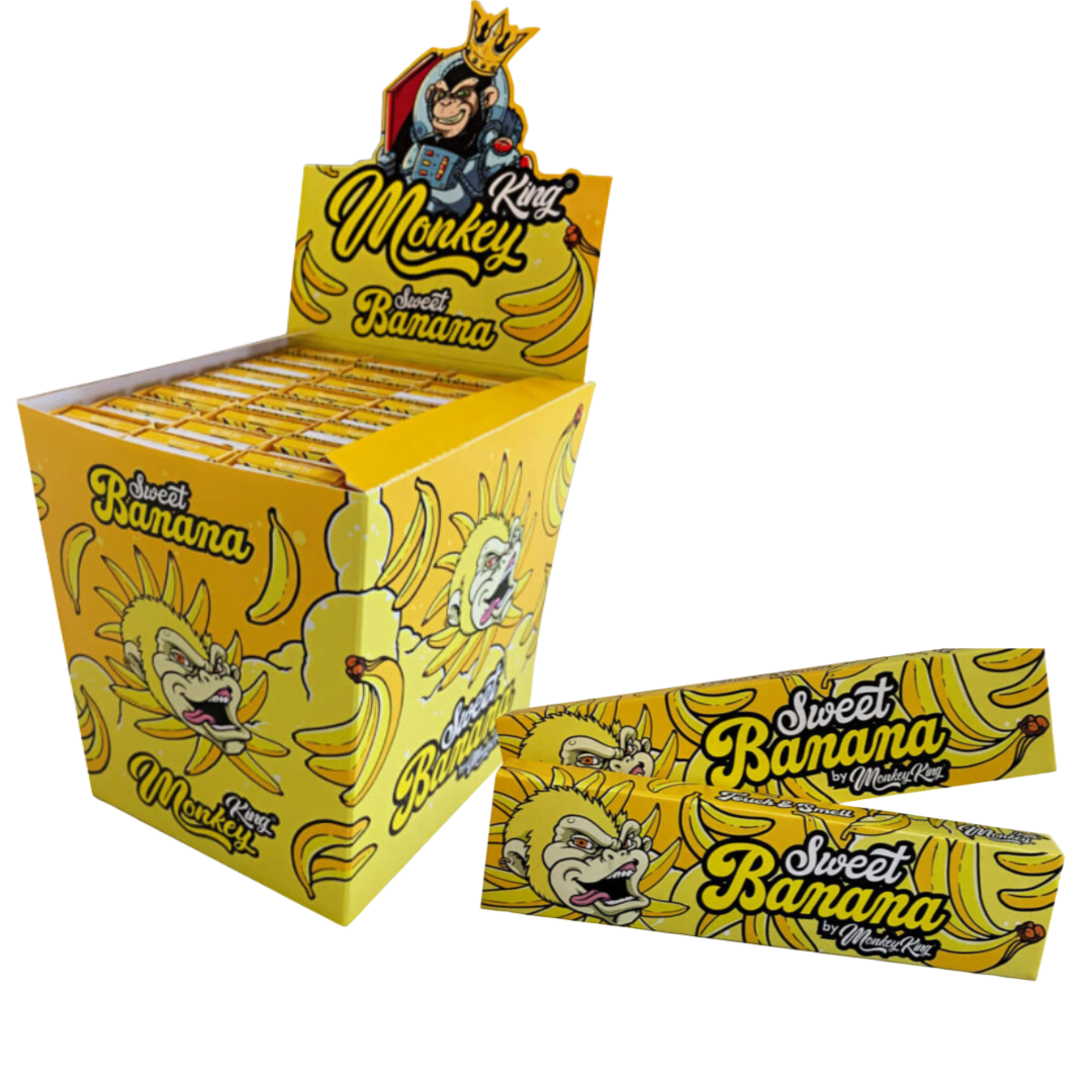 Rolovací papírky Monkey King Sweet Banana s příchutí sladkého banánu