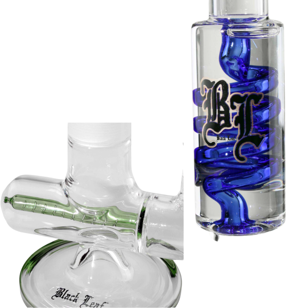 BL liquid bong se spiralou a inline slit skládací 35cm