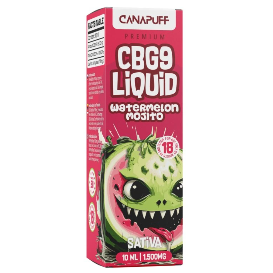 Canapuff Watermelon Mojito CBG9 Liquid 1,500mg - 10ml