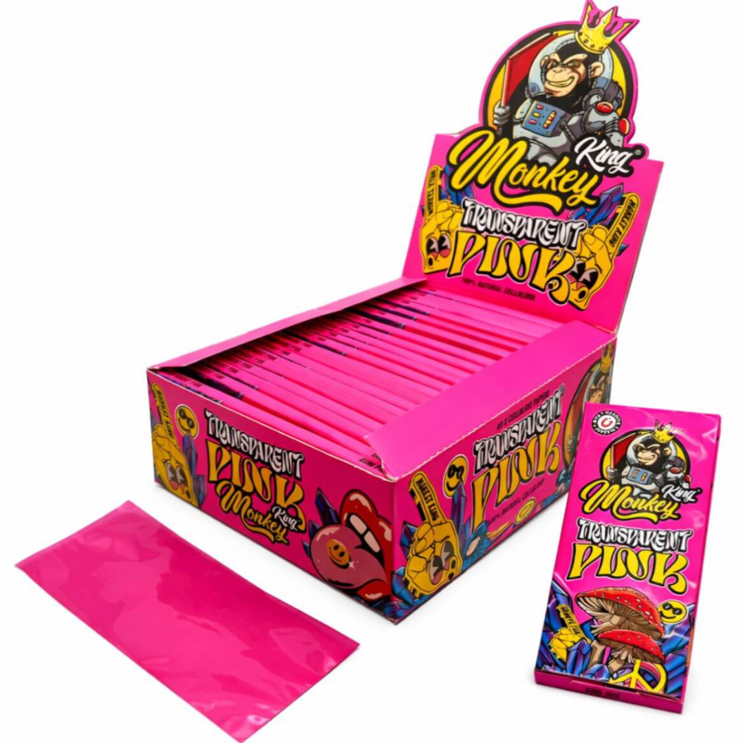 Monkey King růžové celulozové papírky King Size