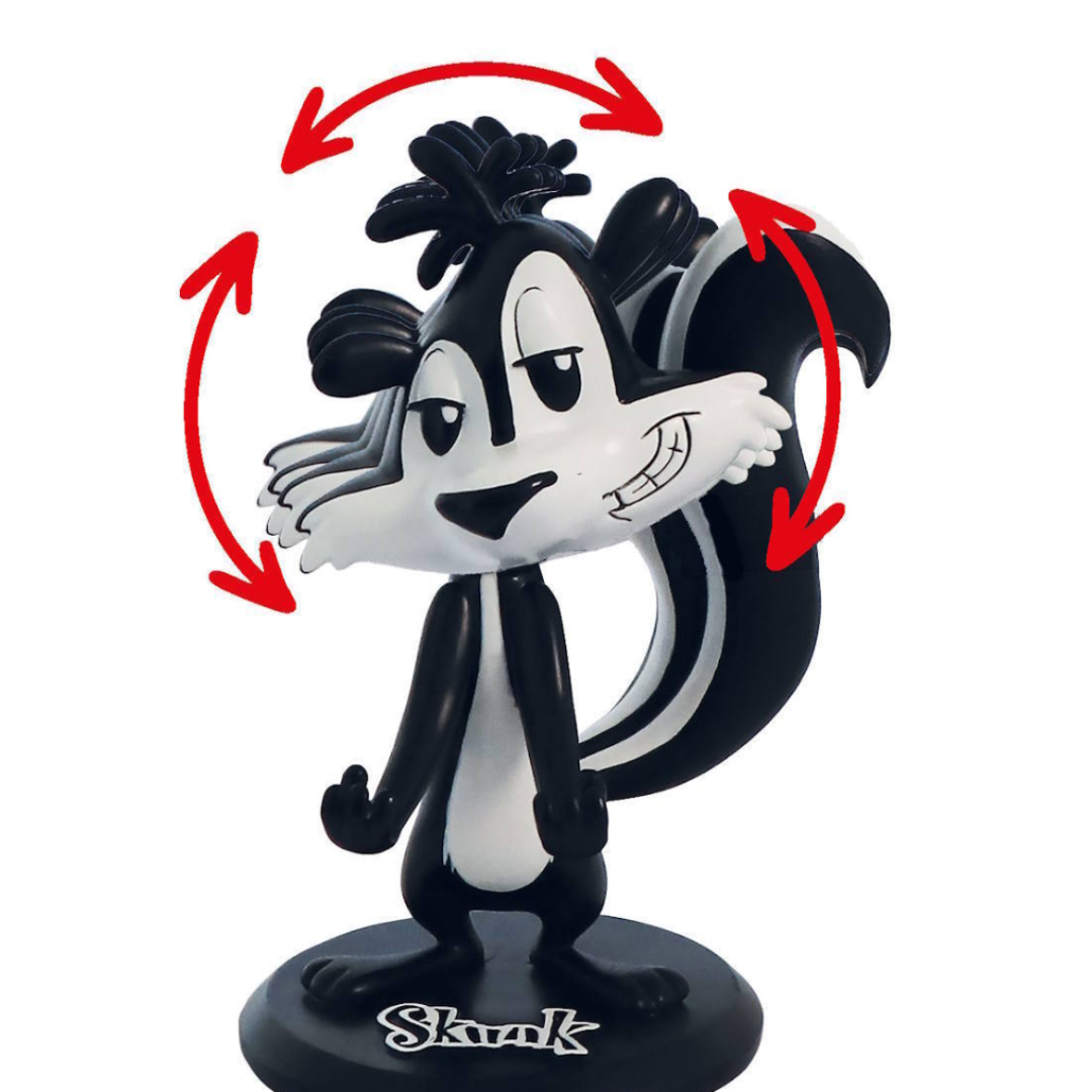 Skunk držák papírků 15cm