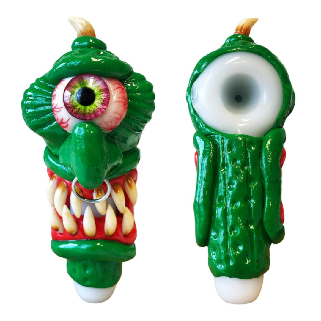 Dýmka sklo monster edice okurka 15cm