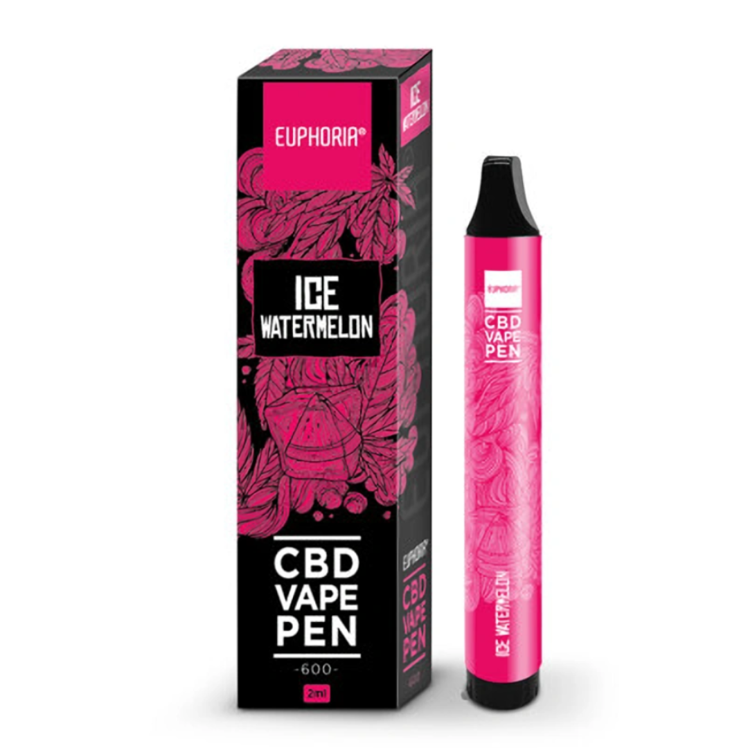 Euphoria CBD Jednorázové Vape Pen Ice Watermelon, 2 ml