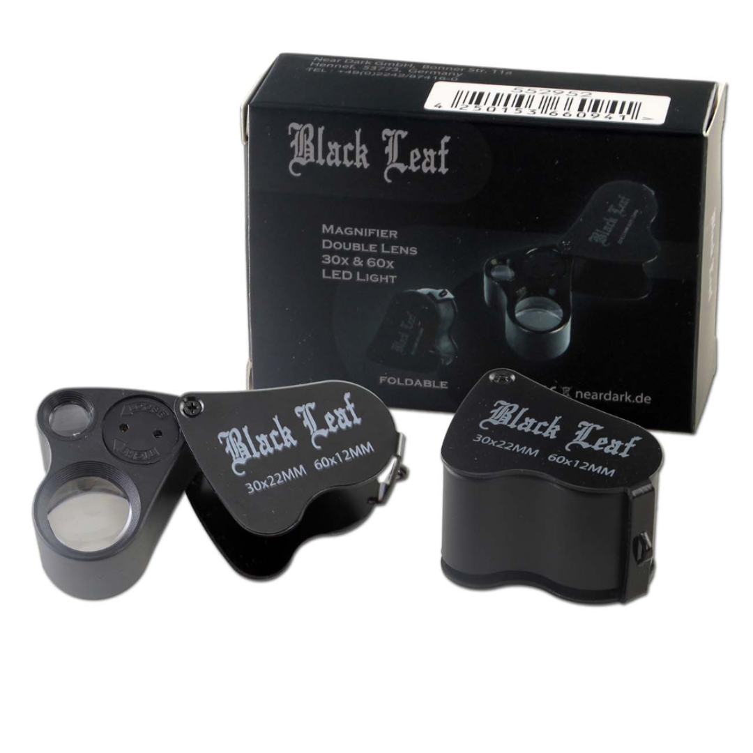 Black Leaf Trichomen Lupa 30x +60x LED