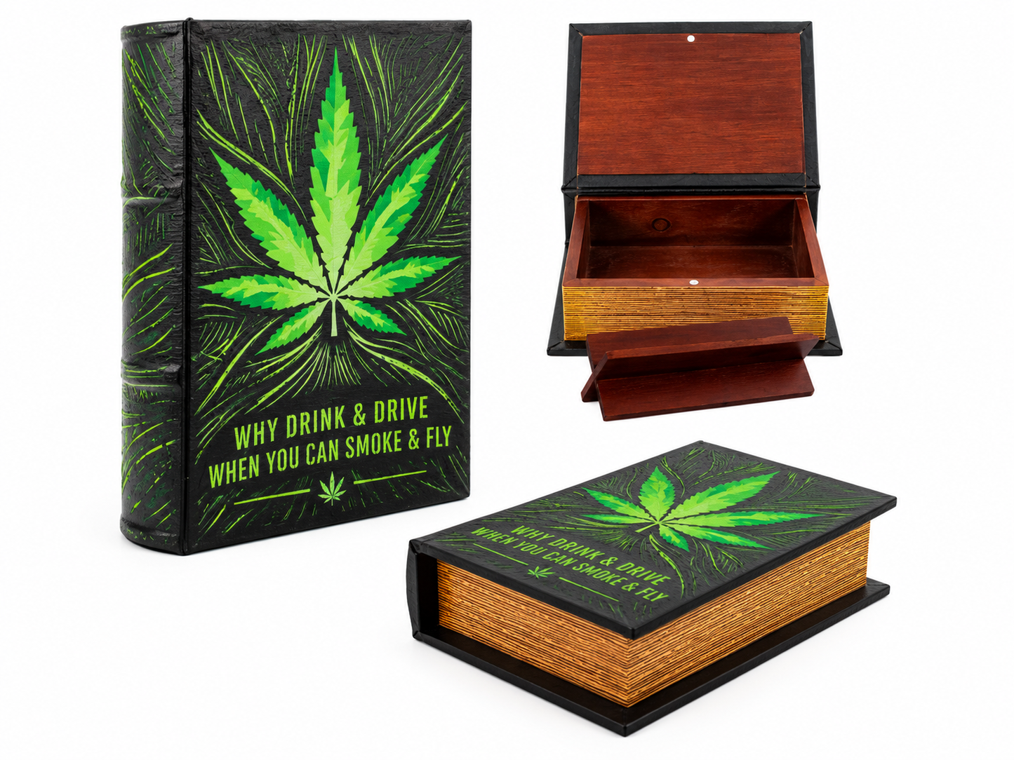 Dekorativní úložná krabička Stash Book Why Drink & Drive