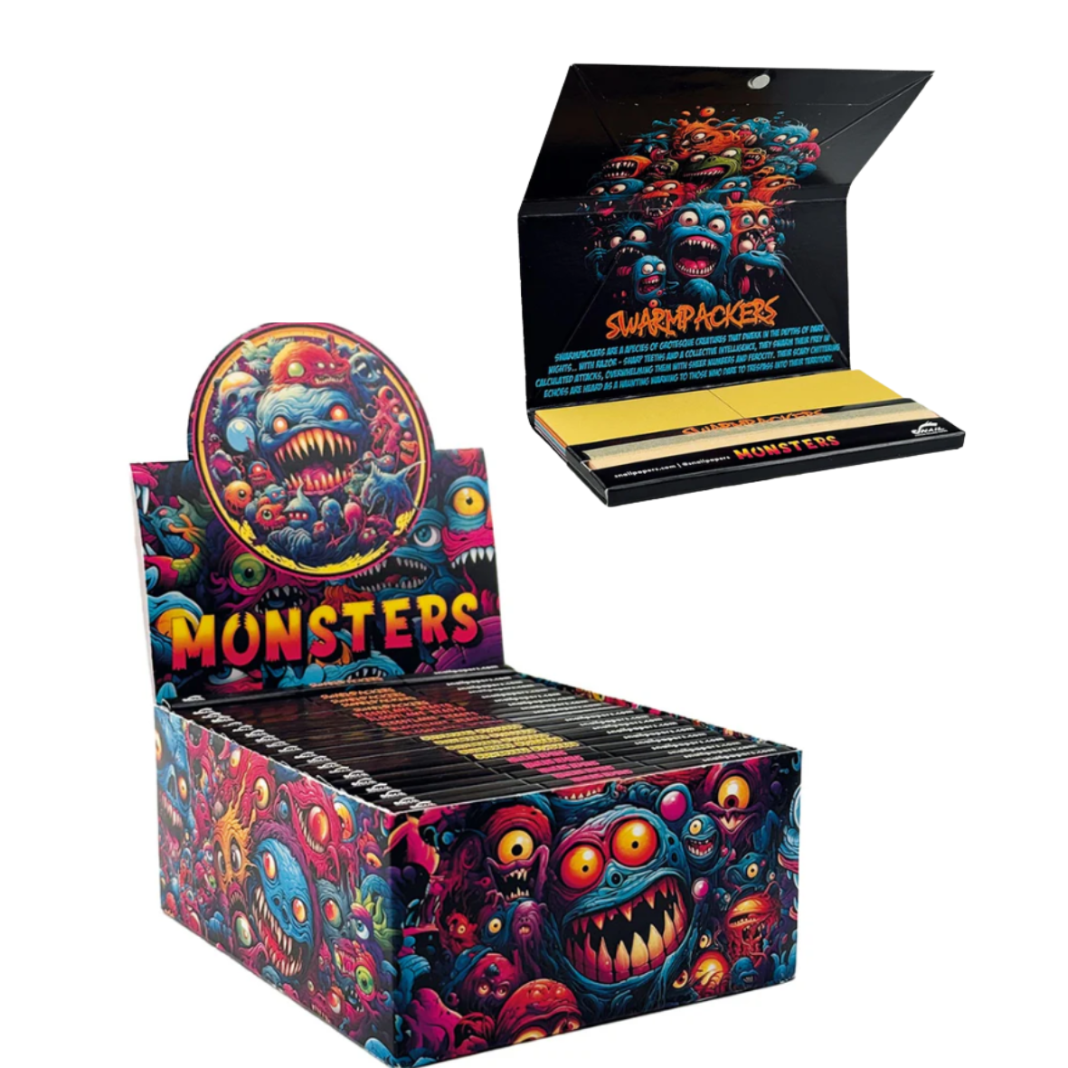 Monsters papírky s filtry a podložkou