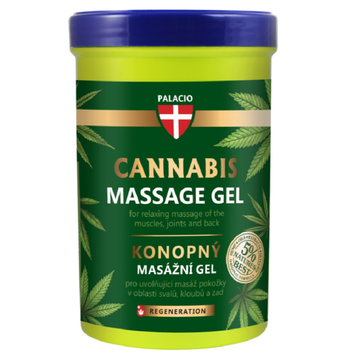 Masážní konopný gel Palacio 380ml