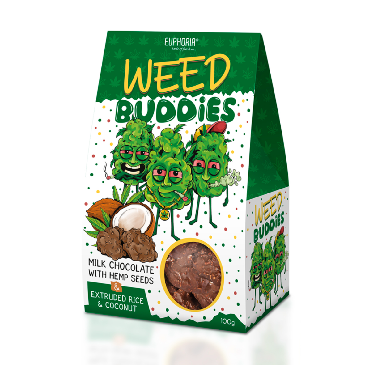 EUPHORIA WEED BUDDIES S MLÉČNOU ČOKOLÁDOU