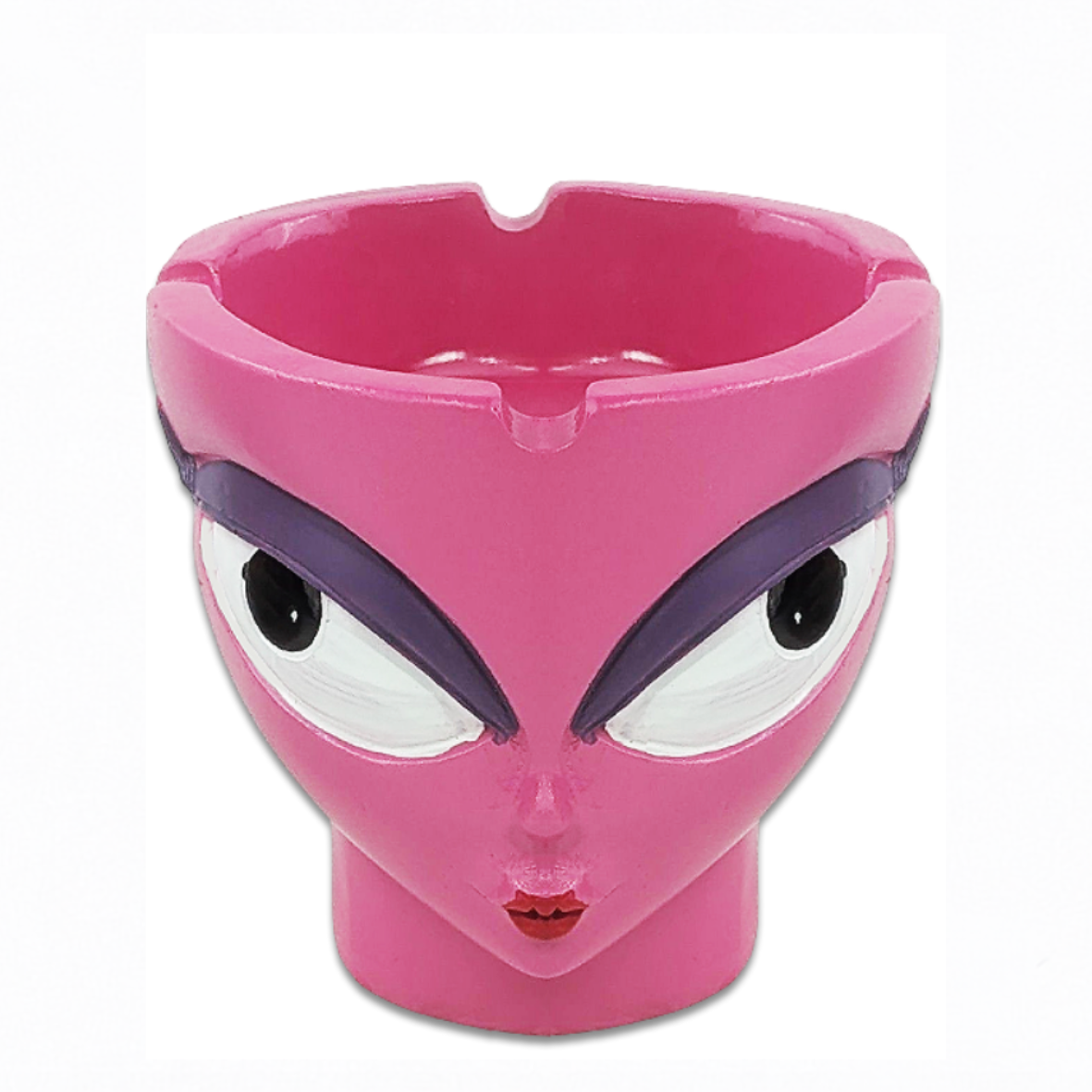 popelník – mimozemská růžová pryskyřice 9cm