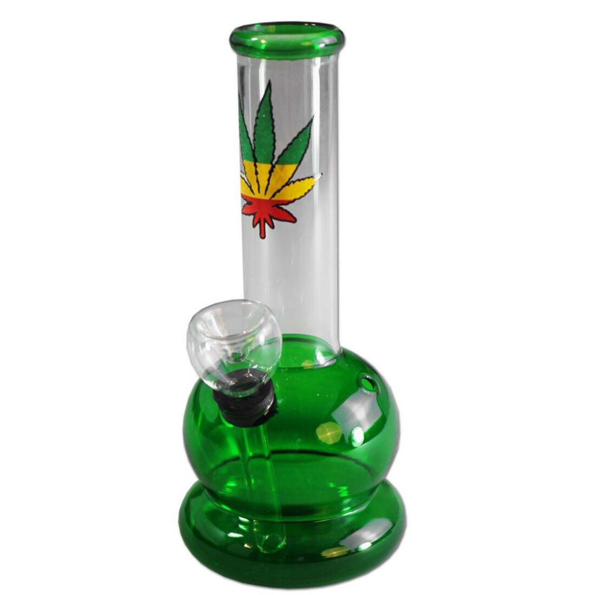 Mini bong rasta zelený 16cm