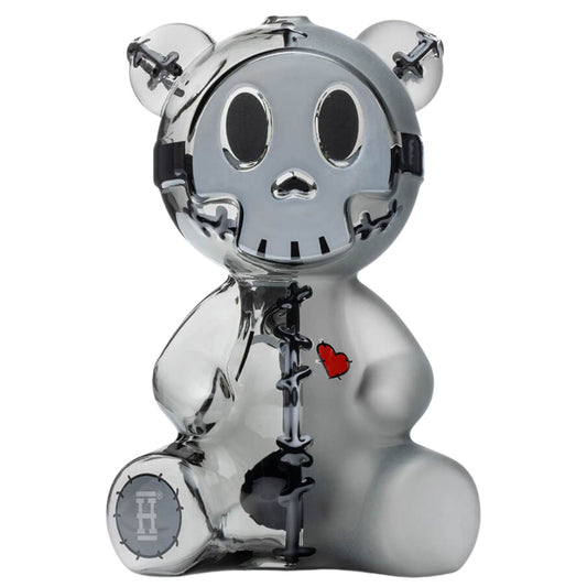 HEMPER Scare Bears XL – čelní pohled na lebku, černé stehy a červené srdce