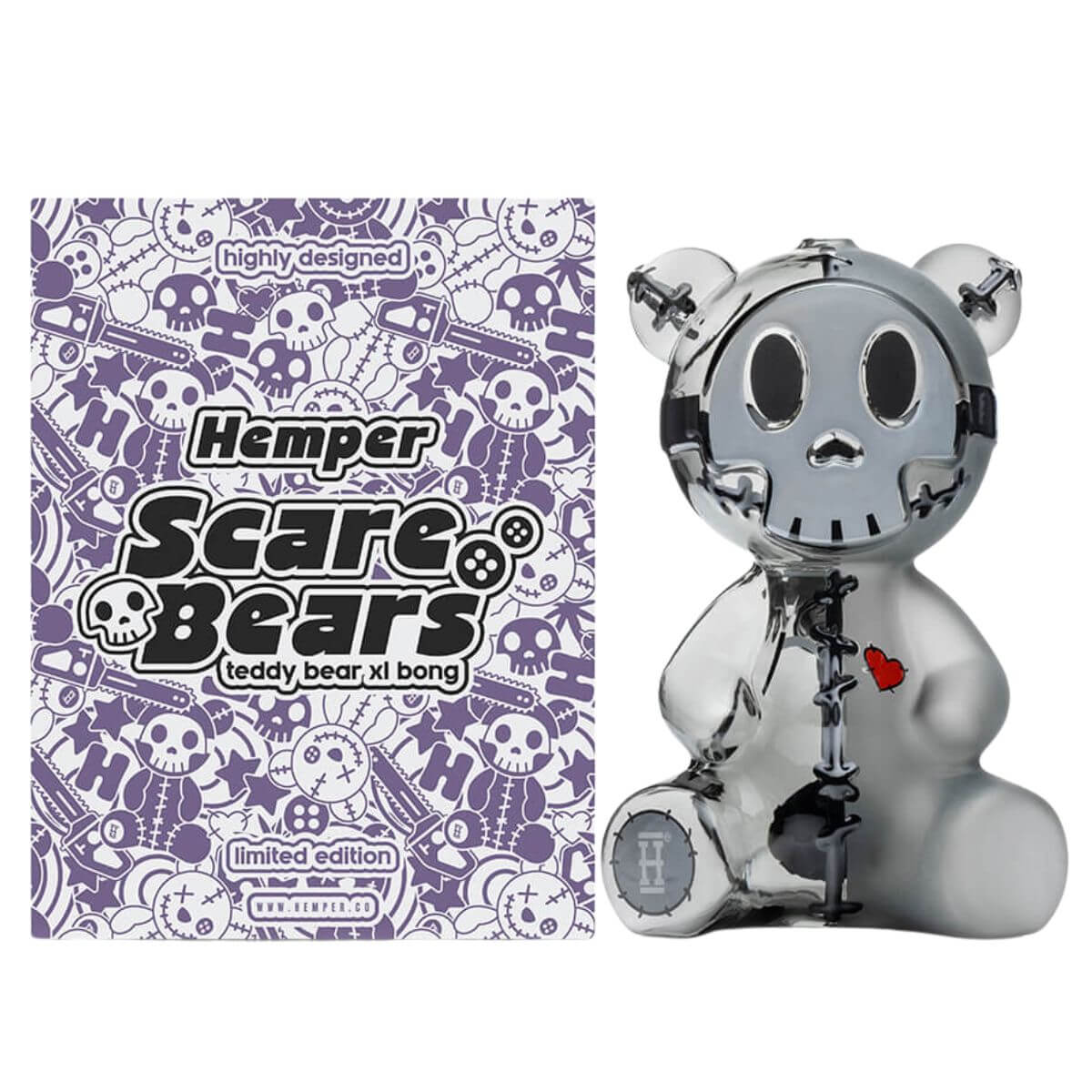 HEMPER Scare Bears XL – černý medvěd s originální krabičkou