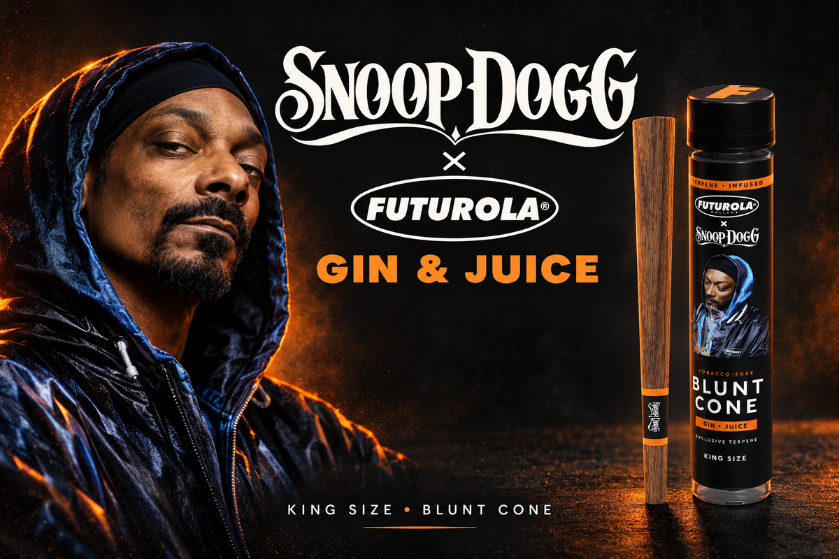 Snoop Dogg × Futurola Gin & Juice – produktový banner