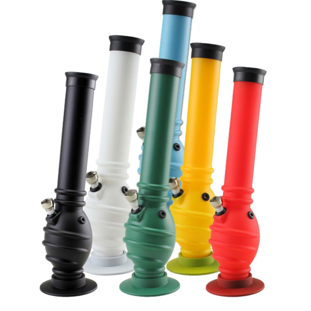 Bong plast zluty 33cm
