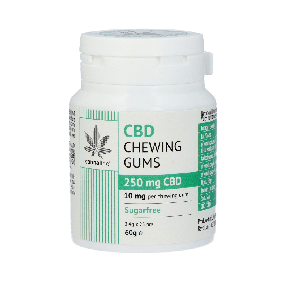 Cannaline CBD žvýkačky, 250 mg, 25 ks x 10 mg