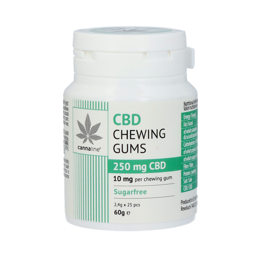 Cannaline CBD žvýkačky, 250 mg, 25 ks x 10 mg