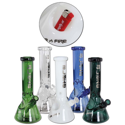 Bong BLAZE Ice vs. Fire tmavě zelené  30cm