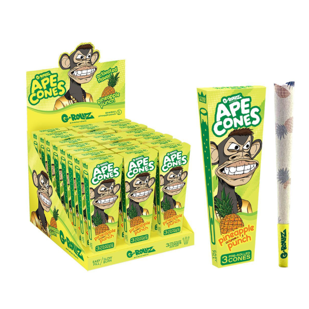 Předbalené kornouty G-Rollz Ape Cones Pineapple Punch