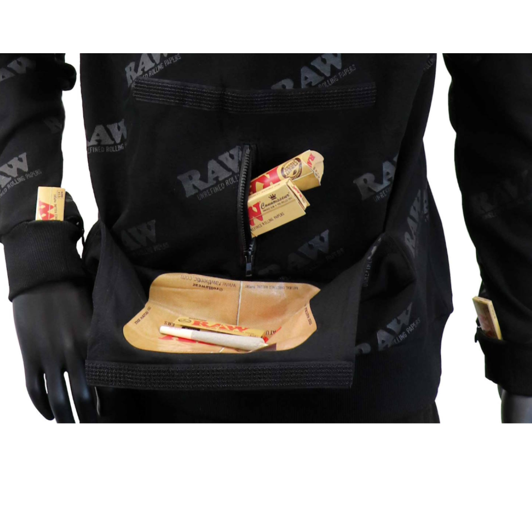 Multifukční mikina raw černá XL