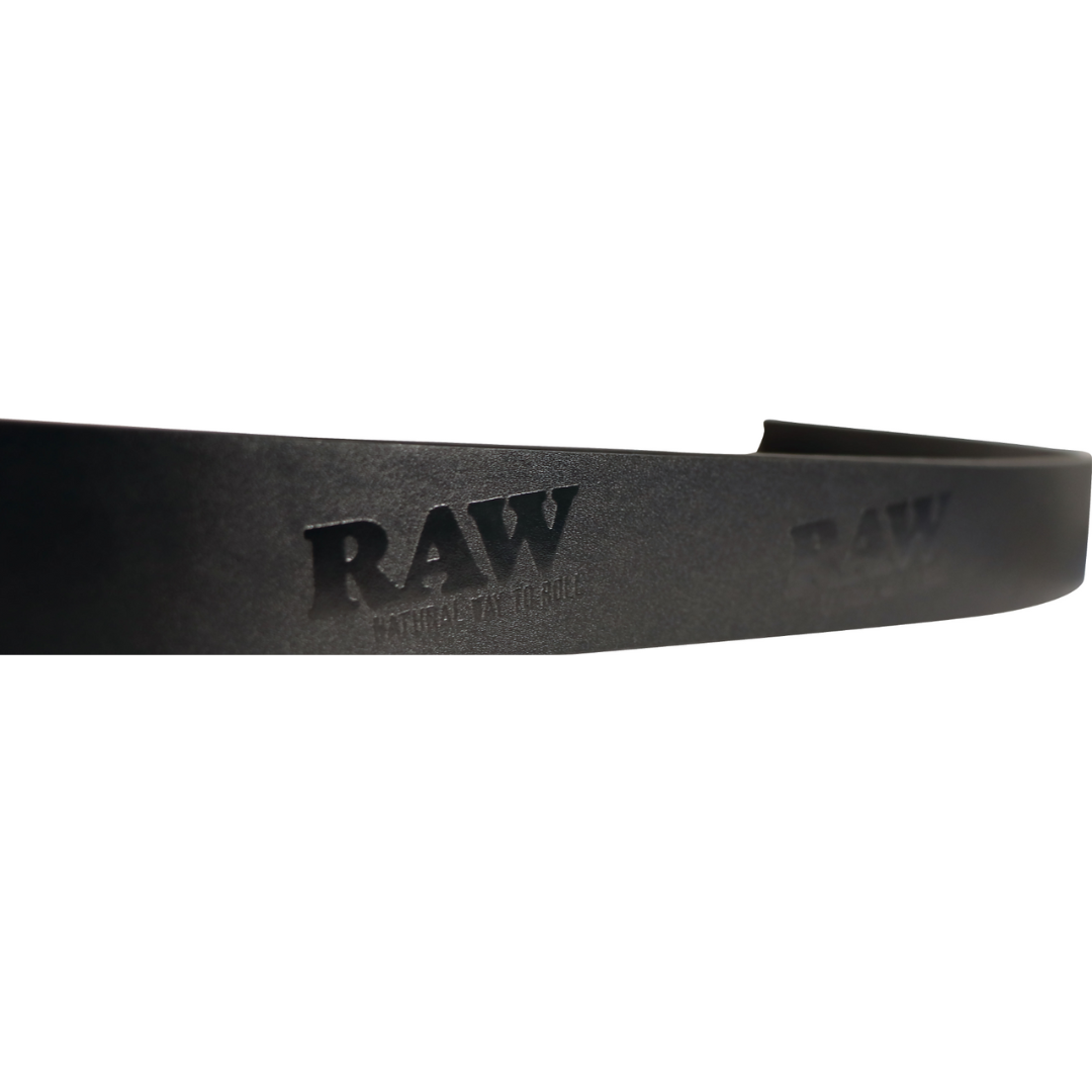 Raw pásek černý se stříbrnou sponou 120cm