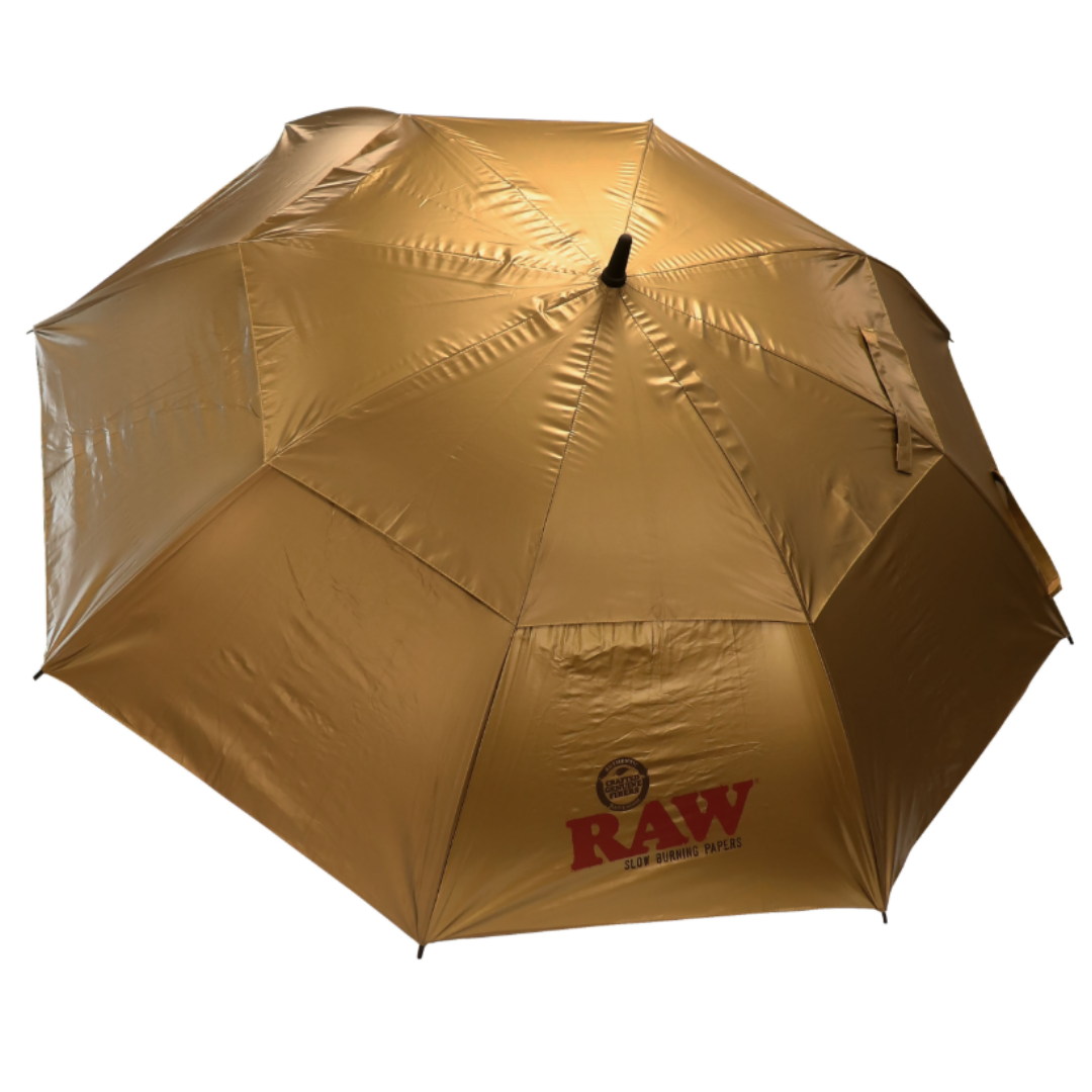 Raw zlatý deštník vystřelovací velký