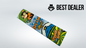 Papírky Monkey King Blue Splash KS + filtry – King Size papírky s tipsy
