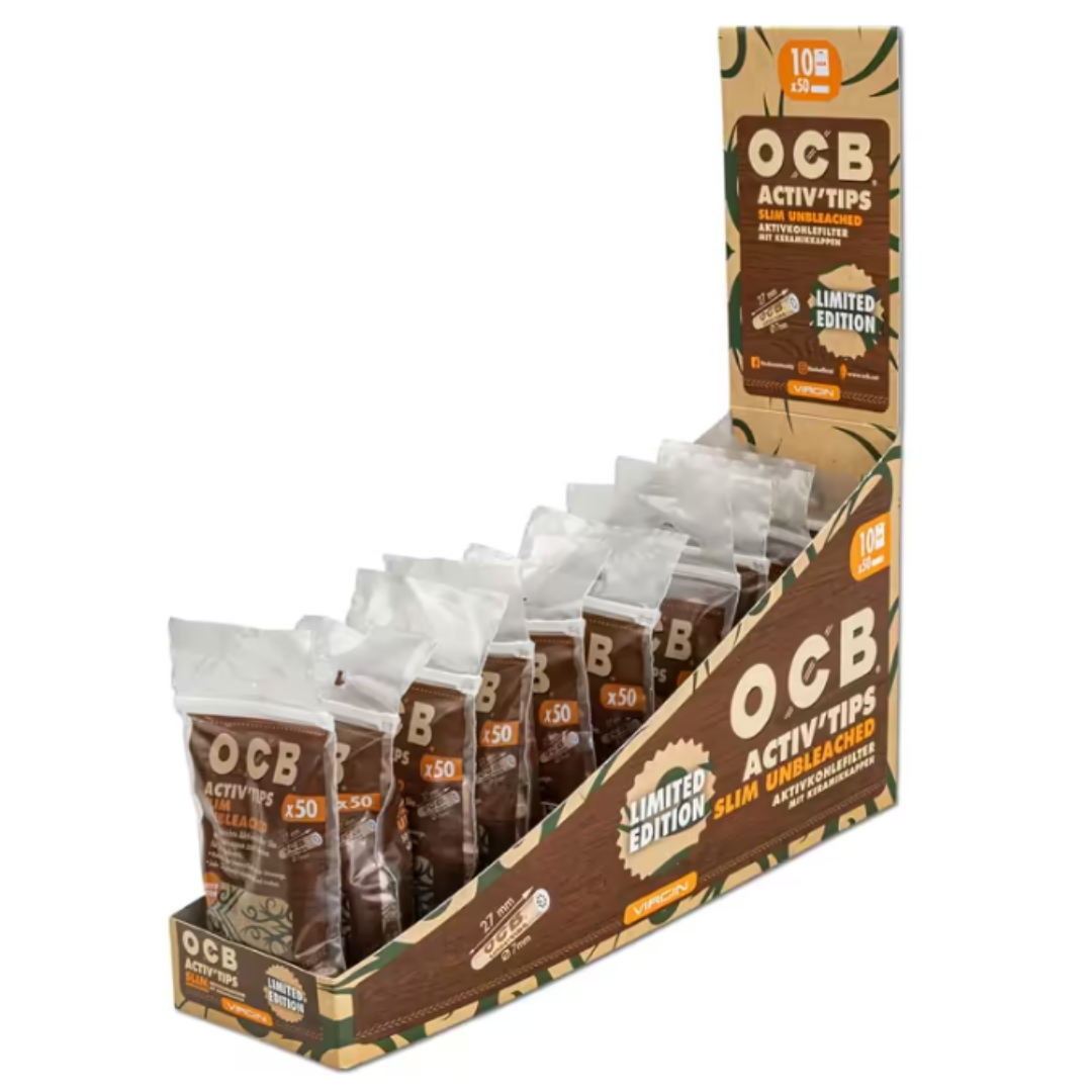 Uhlíkový filtr OCB Virgin Activ Tips 7mm. Limited Edition