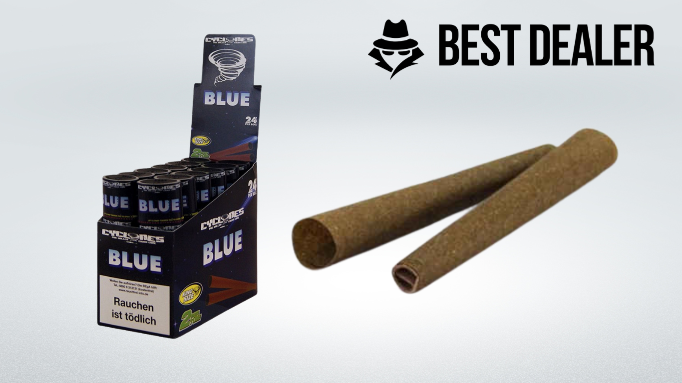 CYCLONES KONOPNÉ PŘEDBALENÉ BLUNTY S PŘÍCHUTÍ BLUE