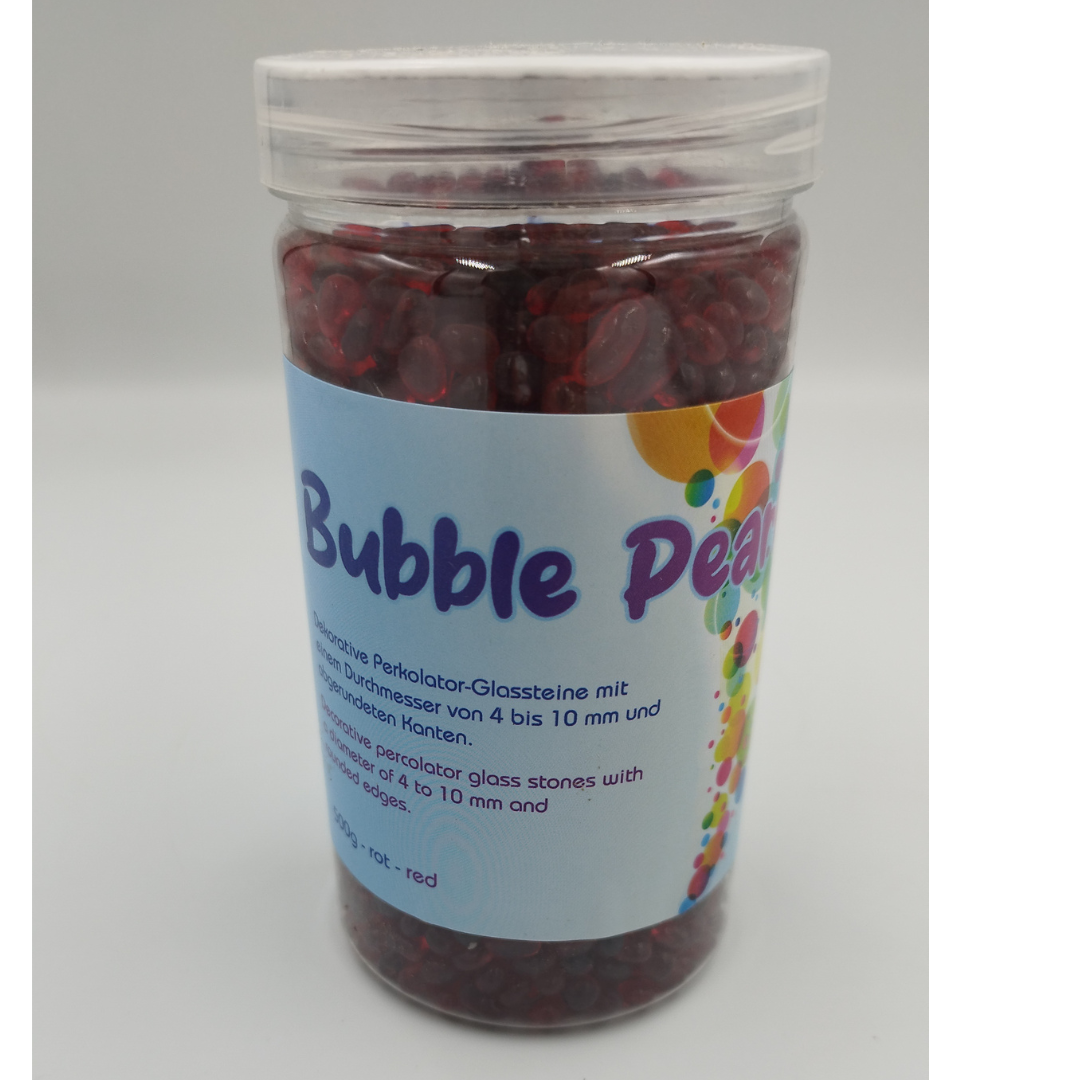 Bubble perly do bonga červené