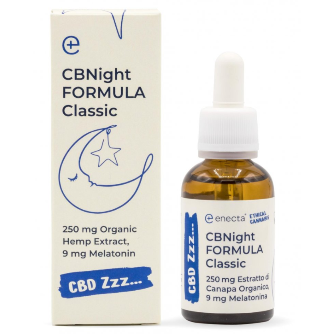 Enecta CBNight Formula Classic konopný olej s melatoninem