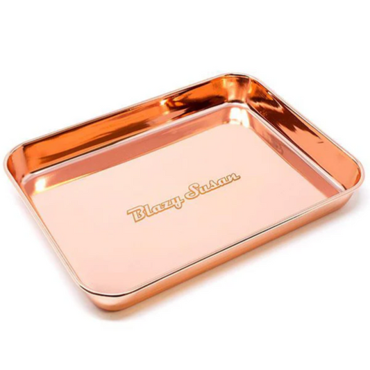 Blazy Susan vysoká nerezová podlož rose gold