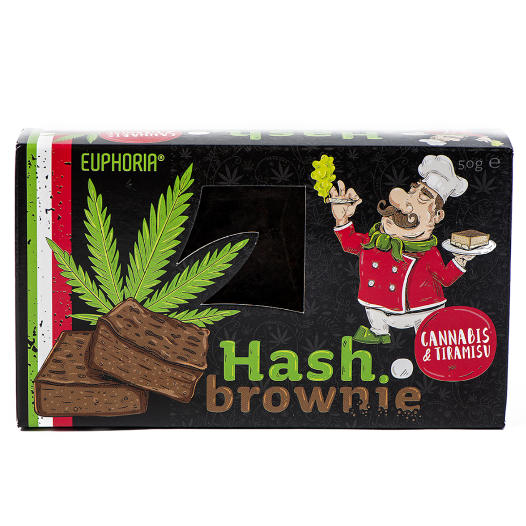 Euphoria konopné brownie tiramisu