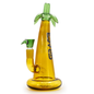 Grace Glass  Yellow Palm Tree - 27cm