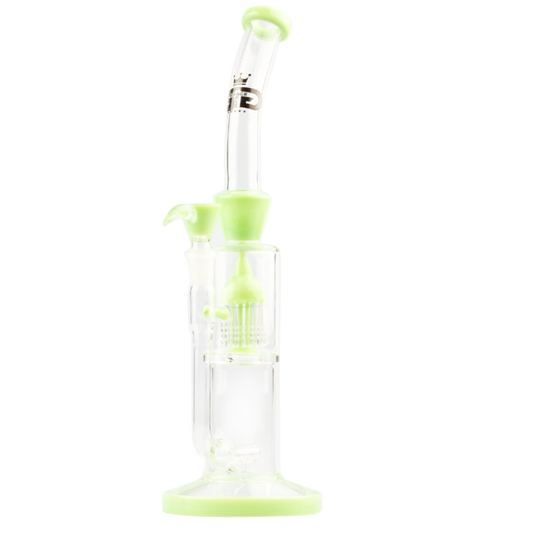 Grace Glass zelený bong s perkulatorovým válcem 33 cm
