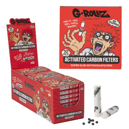 G-Rollz Filtry s aktivním uhlím - Ø6 mm. bílé