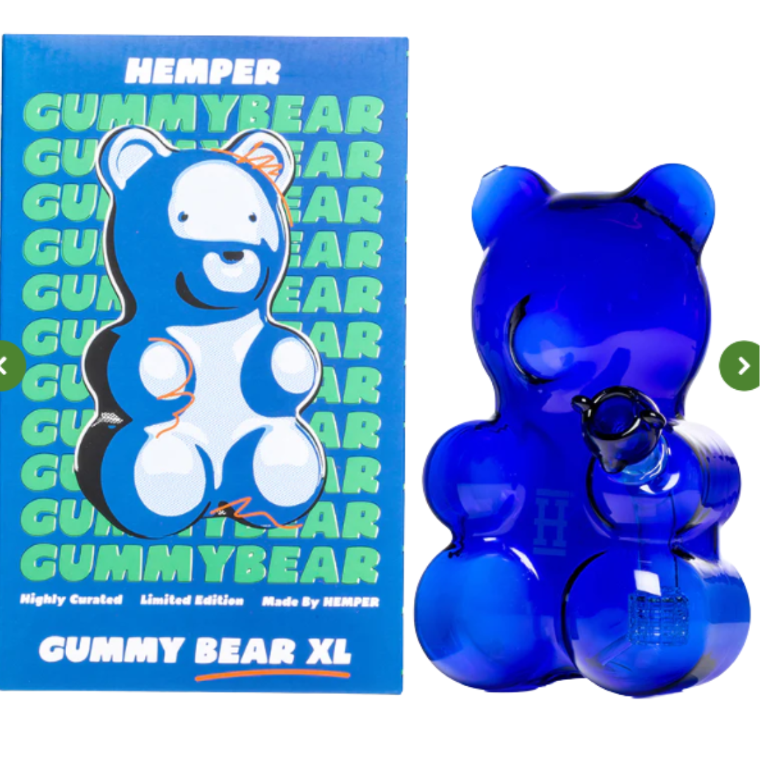 Hemper Bong Gumy Méďa modrý 21cm