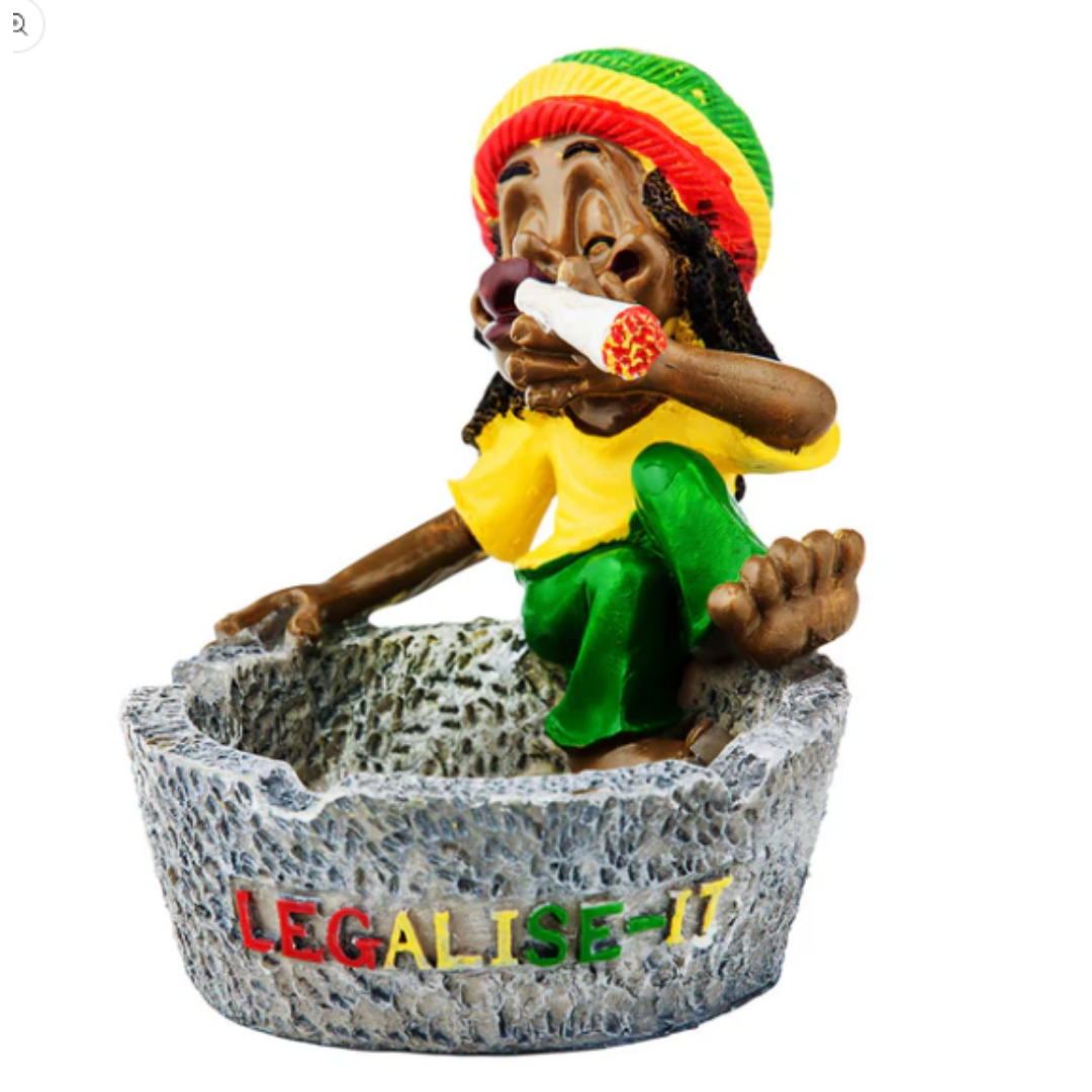 Popelník rasta sedící postavička 10cm