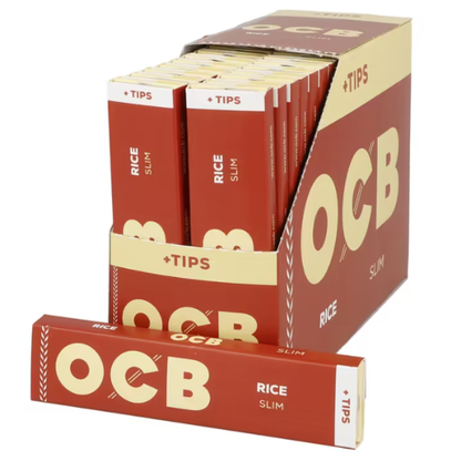 Papírky OCB Slim RICE+Filters