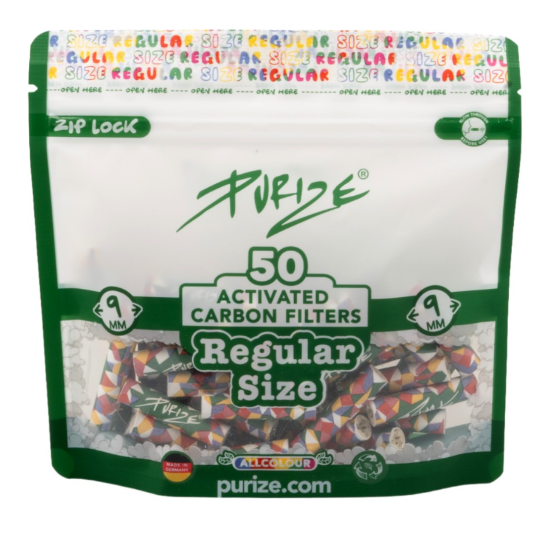 Purize uhlíkové filtry duhové 9mm.50ks
