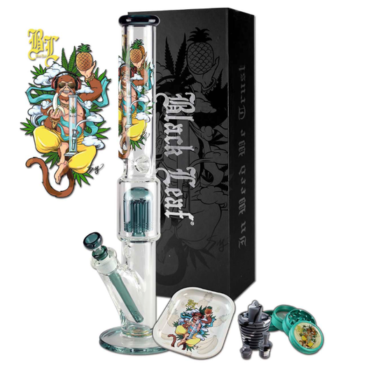 Black Leaf bong hanuman s příslušenstvím 50cm