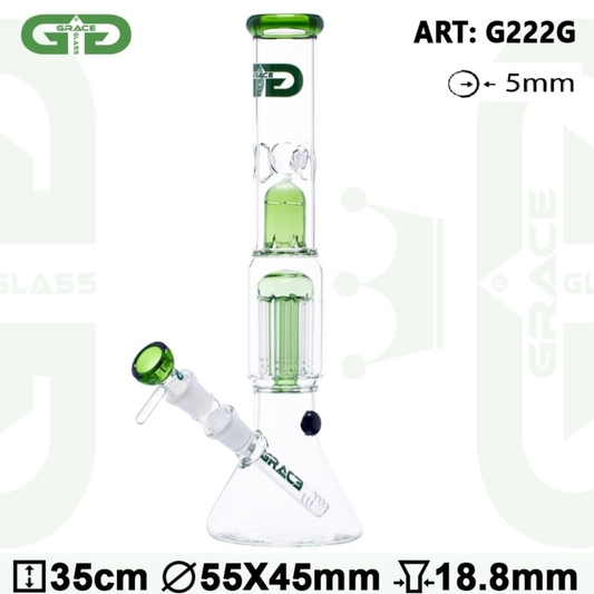 Grace Glass bong se stromovým perkul. 35cm