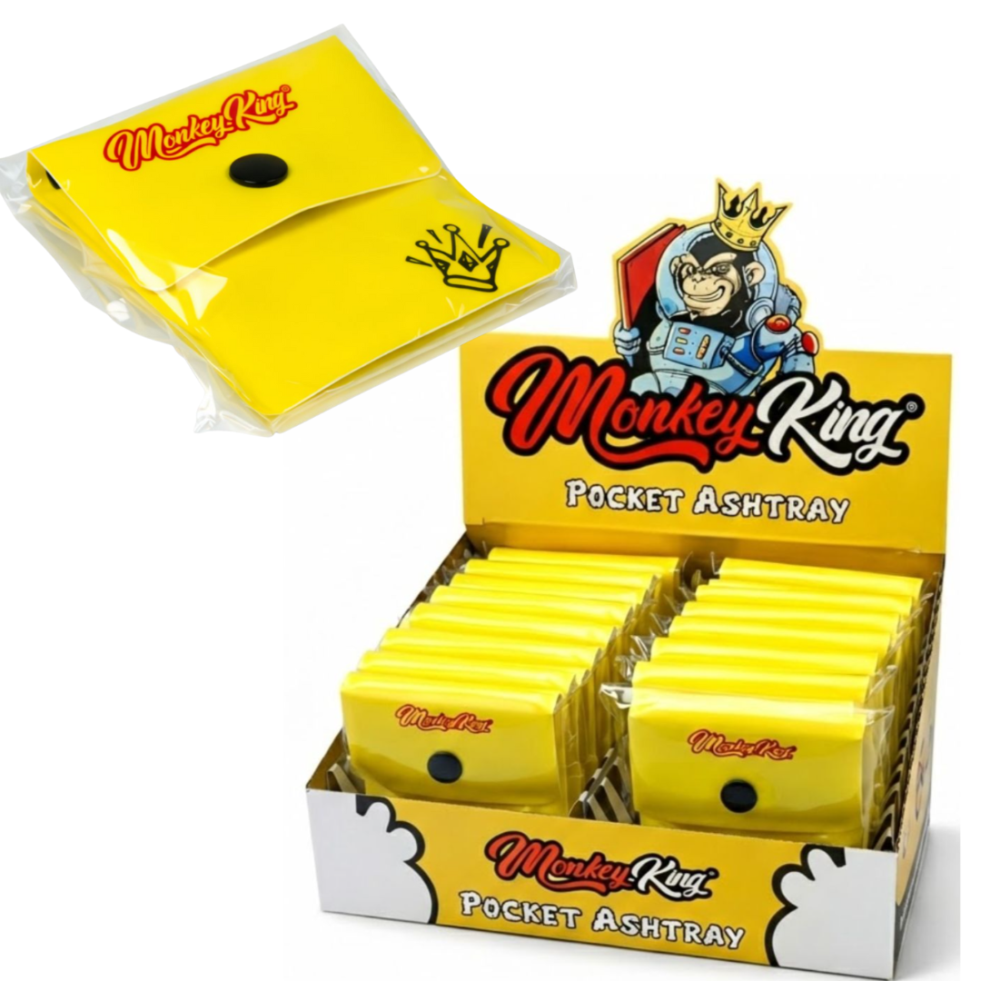 Monkey King popelník do kapsy žlutý
