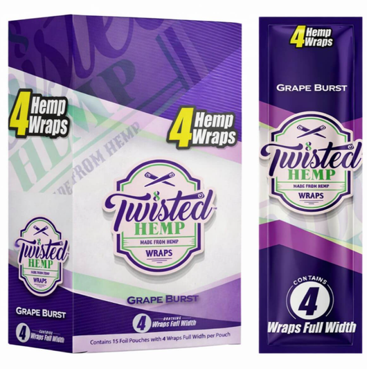 Twisted Hemp Wraps blunt hroznové víno 4ks