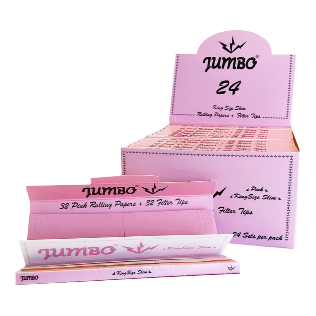 Papírky Jumbo růžové s filtry