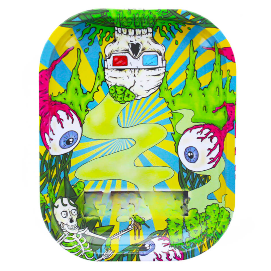 Podložka malá kovová psychedelic 18*14cm