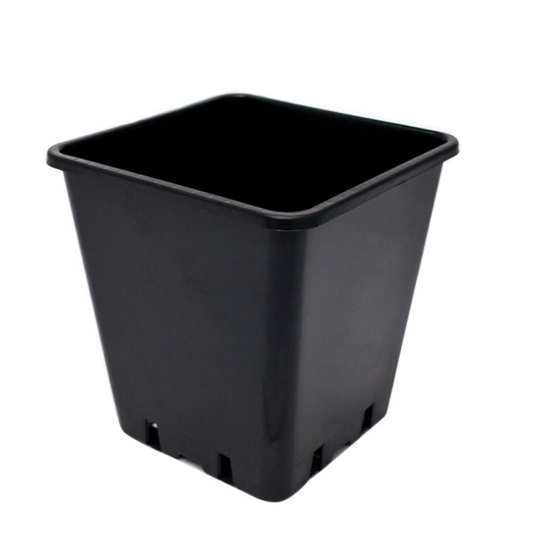 TEKU čtyřhranný květináč, 15x15x20cm, objem 3,5l, tvrdý plast