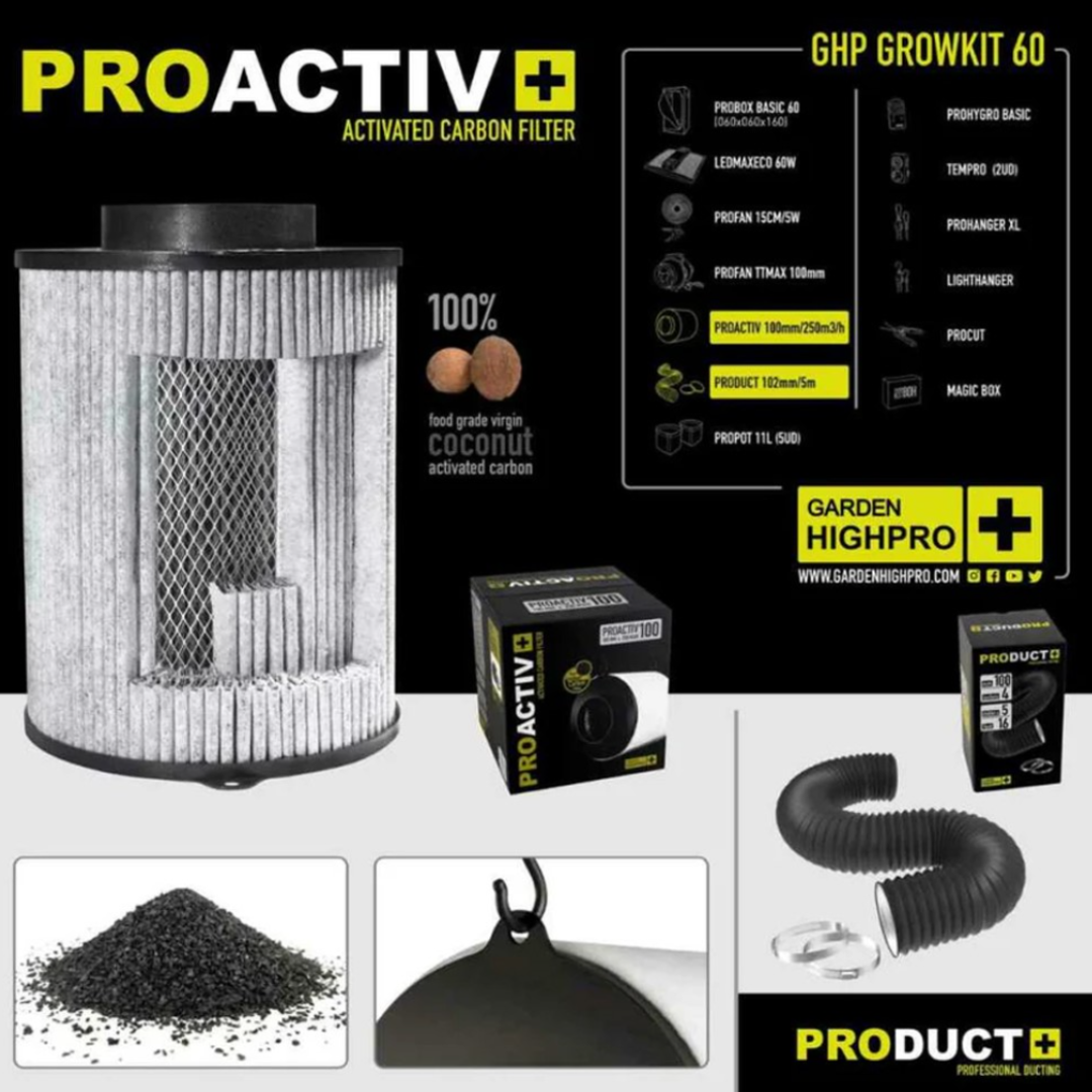 GARDEN HIGH PRO GROWKIT60 - Pěstební komplet 60x60x160cm